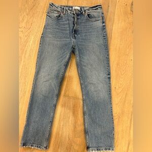 Zara Women's Straight Blue Jeans